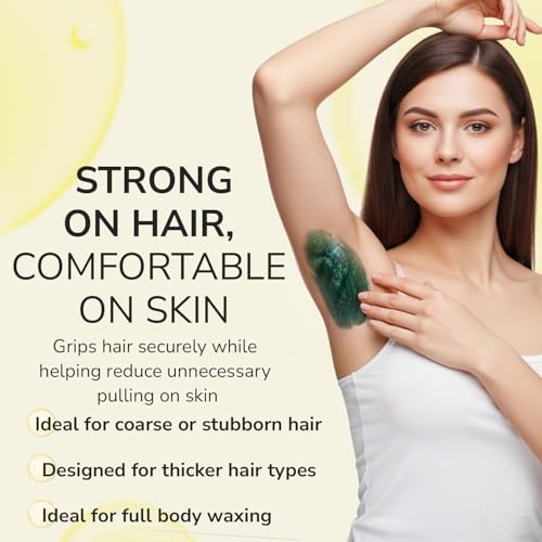 Emerald Ocean Hard Wax Beads for Coarse & Stubborn Hair Removal - 2.2 lb