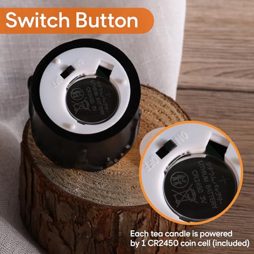 Black Dripping Wax Halloween Flameless Votive Candles with Timer - Set of 6