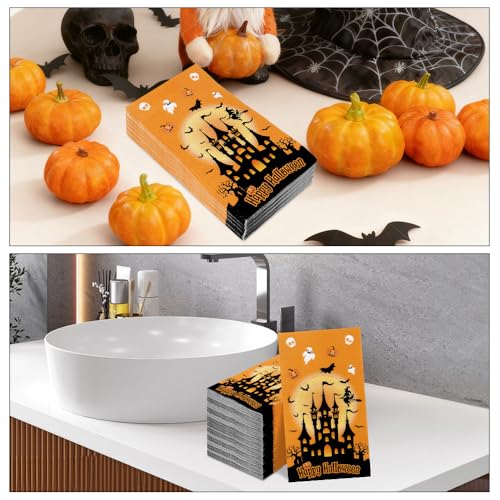Halloween Castle Paper Napkins - 200PCS Disposable Party Dinner Towels