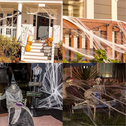Halloween Decorations Set with Banners, Bats, Webs, Balloons & Photo Props - 100+ Pieces