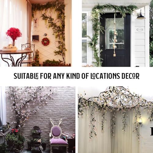 98-Inch Bendable Fake Tree Vine with Moss for Halloween & Holiday Decor