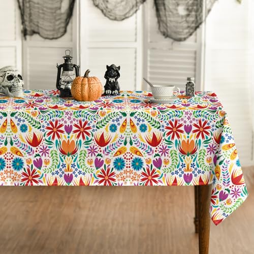 White Rectangular Tablecloth 60x104 Inch for Parties and Home Decor - Cinco Design