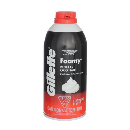 Gillette Foamy Shaving Cream, Regular - 11 oz (Pack of 3)