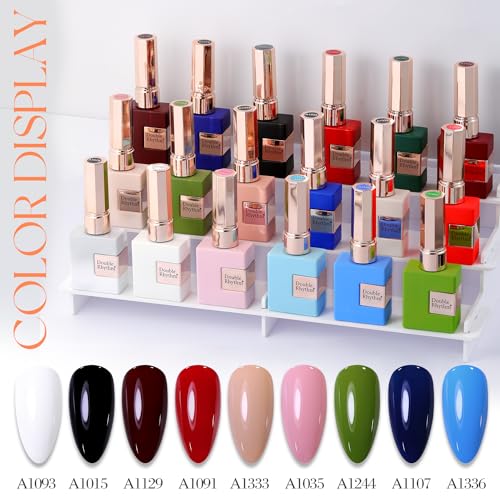Double Rhythm 15ML Milky Orange Gel Polish - Same Color, Soak Off Nail Art