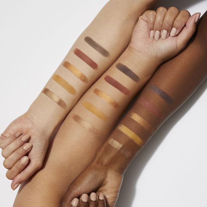 Well People Power Palette Eyeshadow - Five Long-Wear, Hyper-Pigmented Matte & Shimmer Shades | Vegan & Cruelty-Free, Sepia