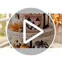 Pink Halloween Decor Pumpkin Face Sign - Pink Face Variation, Rustic Wood Home Table Wall Shelf Decor