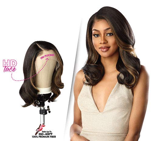 Sensationnel Butta Lace Wigs - Unit 13 Extra Wide 5 Inch Deep Parting Synthetic Preplucked Hairline Glueless Lacefront (BALAYAGEGOLD)