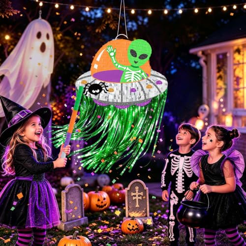 Halloween Alien Piñata - Space Party Game Decorations for Kids - Variation of THIS listing