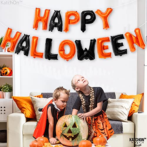 Halloween Balloon Banner Set - 16 Inch Reusable Foil Decorations for Parties