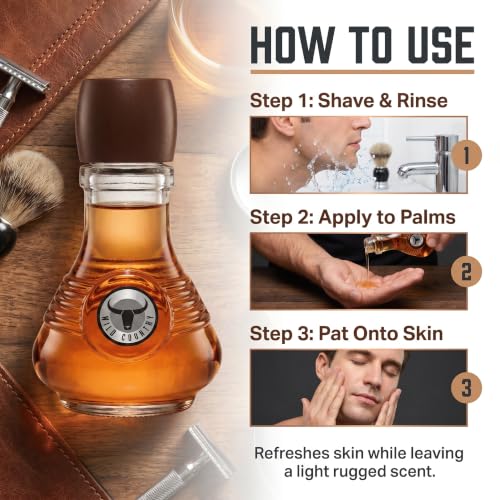 Men's Aftershave Splash - Wild Country Sandalwood & Lavender, 4 oz