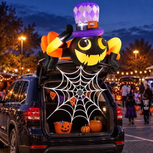 Halloween Inflatable Spider Car Decoration Kit - Spider Variation