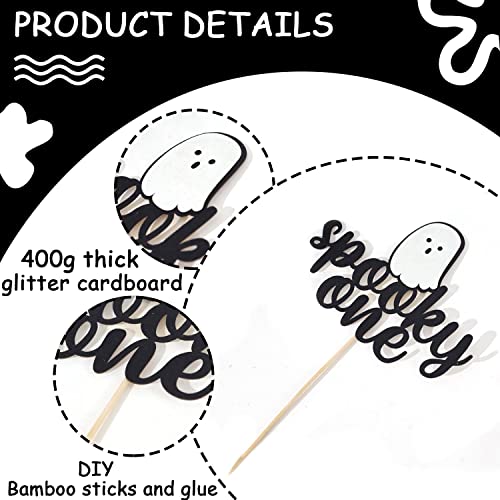 Halloween Cake Topper Spooky Ghost Party Decoration - 5.8 Inch