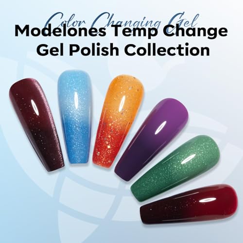 Blue Color Changing Gel Nail Polish - Nude Variation, 15ml