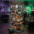 95 Inch Sandworm Tree Ornament Decorations with Warning Cards - White Black Variation