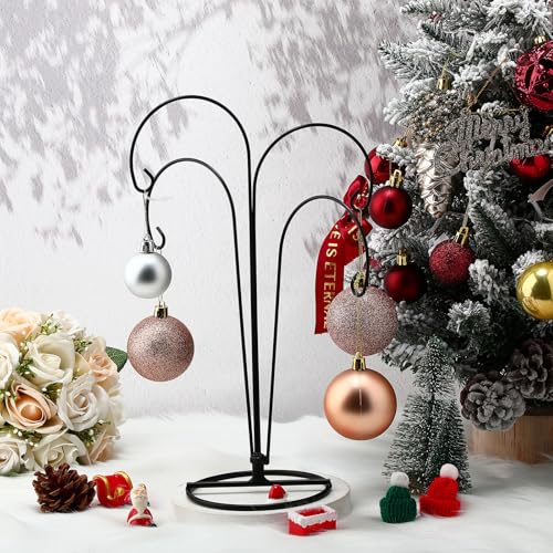 6 Pack 12 Inch Black Ornament Display Stands for Christmas & Holiday Decorations