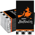 Halloween Witch Paper Napkins - 100 Disposable Cocktail & Dinner Tissues