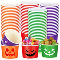 Halloween Disposable Paper Cups 8oz - 4 Styles Party Drinkware