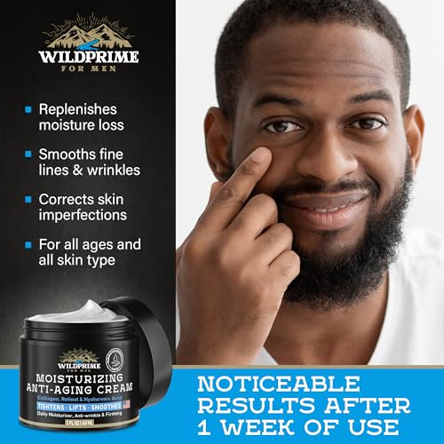 Men's Face Moisturizer Cream - Anti-Aging & Wrinkle Reduction - 2 oz Pack