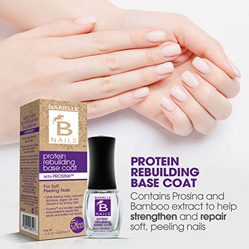 Protein Rebuilding Base Coat with ProSina for Strong Nails - Nail Strengthener