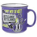 Beetlejuice Ghost Ceramic Camper Mug 20oz - Officially Licensed Coffee Cup