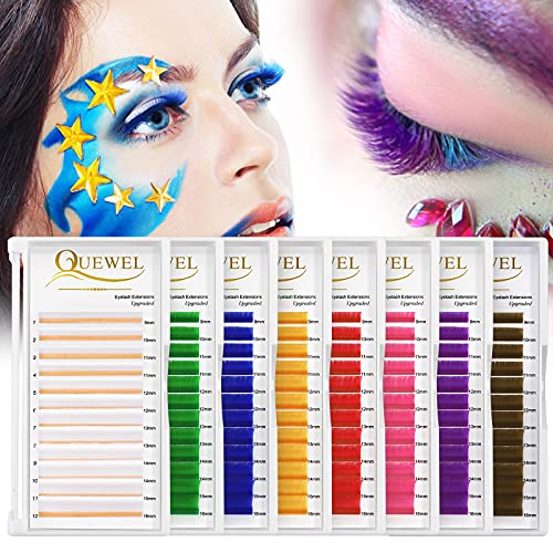 Eyelash Extensions Brown 0.07C Curl Mixed 9-16mm Mega Volume Fans - Variation: 0.07C-MIX9-16mm BROWN