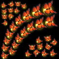 36 Pack LED Monarch Butterfly Night Lights for Day of the Dead Decorations - Warm Orange Glow