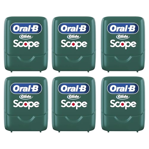 Oral-B Glide Dental Floss, Scope Mint Flavor, 40 m, Pack of 6