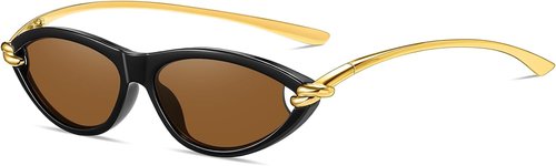 Skiennix Retro Oval Sunglasses - Stylish Cat Eye 90s Sunnies for Men & Women | Lightweight, UV Protection