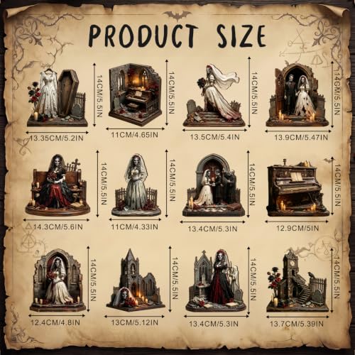 Halloween Table Decorations - Gothic Wedding Signs - Ghost Bride Variation