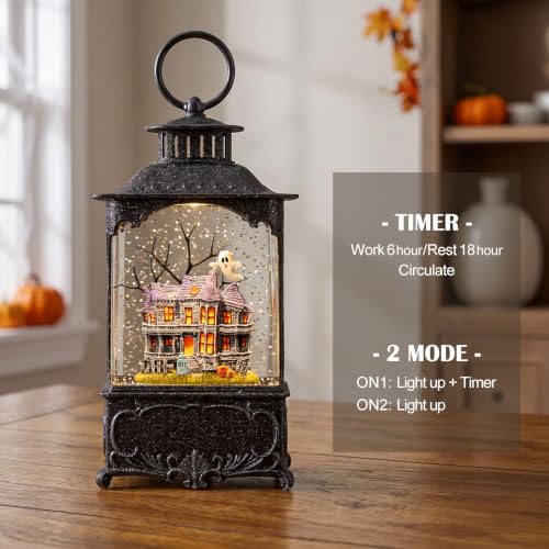 Halloween Snow Globe Lantern Haunted House Halloween Decorations - Variation of THIS listing