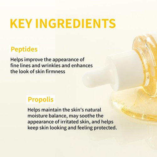 NIDA Peptide Propolis Renewal Serum | Peptide Complex, Propolis Extract, Adenosine | Youthful Look, Wrinkles, Fine Lines, Pore & Sebum Care | 1.69 fl.oz., 50ml (Updated)