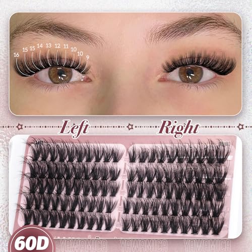 Cat Eye Lash Clusters - Fluffy Premade Volume Eyelash Extensions 300pcs - 60D+80D+100D Variation of THIS listing