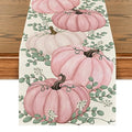 Pink 13x72 Inch Fall Table Runner - Polyester Home Decor for Dining & Parties