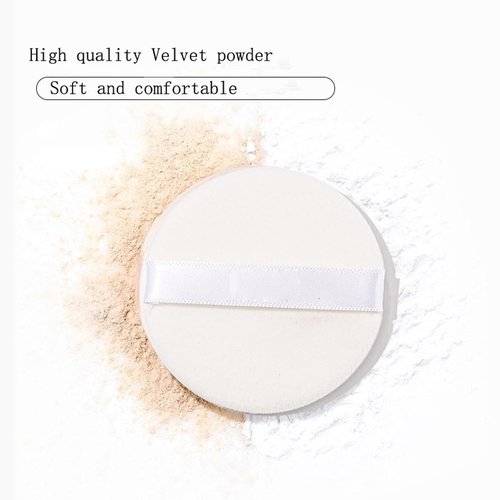 Skiennix Empty Plastic Loose Powder Compact - Reusable 5g Makeup Container with Velvet Puff & Mirror
