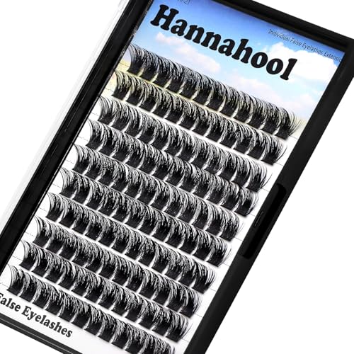 14mm Wide Stem False Eyelash Clusters - DIY 10-20mm Dramatic Lash Extensions Hannahool
