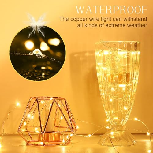 Dumcuw Warm+ 3 Pack USB Rechargeable Bottle Fairy Lights with Cork - Christmas Decor