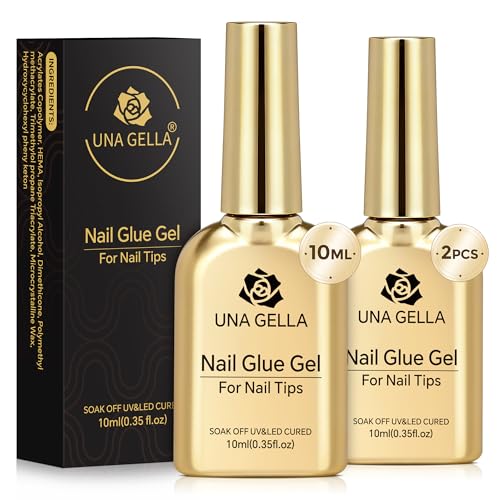 9-in-1 Gel Nail Glue for Clear Acrylic Tips - 2 Pack 10ml - Variation B-2Pcs