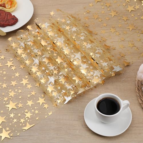 Gold Star Table Runner 32.8 Ft Glitter Metallic Sequin Tablecloth for Wedding Birthday Christmas Party Decor - Variation of THIS listing