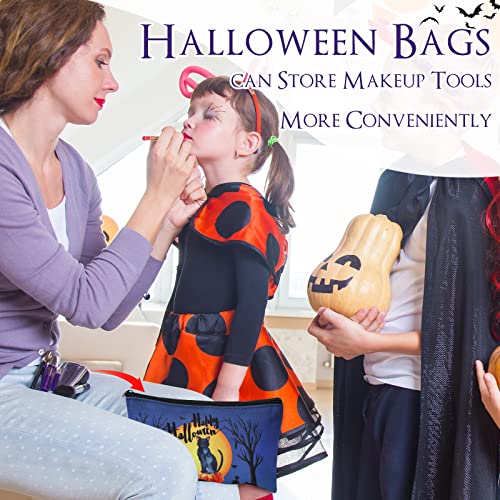 Halloween Makeup Bags Set - Cosmetic Pouch with Zipper, 20 Pack