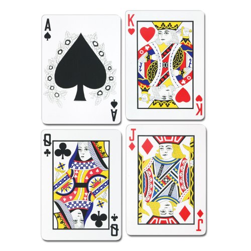 12-Pack 25-Inch Playing Card Cutouts for Casino Party Decor