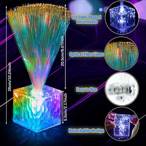 Mini Fiber Optic Lamp Glow Party Favors - Clear 10 Inch, 30 Pack