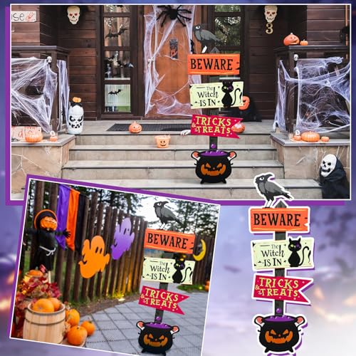 5 ft Halloween Witch's Brew Directional Sign Cardboard Standee - Spooky Party Decor