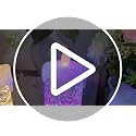 8.65-Inch Lighted Acrylic Flameless Candle Swirling Glitter Globe - Figurine