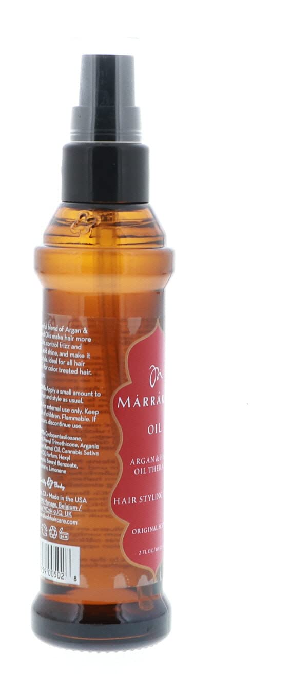 Ula-Style Marrakesh Oil Hair Styling Elixir - Nourishing Formula for Smooth, Shiny Hair | 2 Oz
