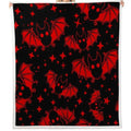 Halloween Bat Throw Blanket - Galaxy Glitter Stars Kids Twin 60x80 - Multi 43