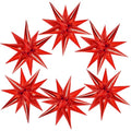 72 Pcs Foil Star Balloons Set - Red Party Decorations & Balloon Garland