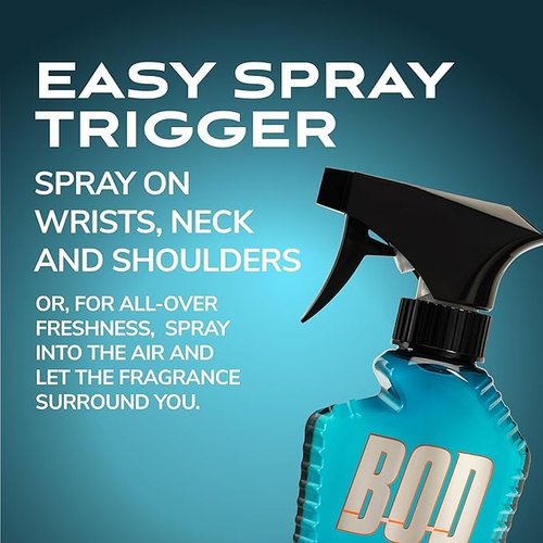 Parfums de Coeur Bod Man Fresh Blue Musk Body Spray - Invigorating Scent | 8 oz