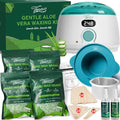 Vennco All-in-One Waxing Kit with Digital Warmer & Aloe Beads - Men & Women, Write Variation