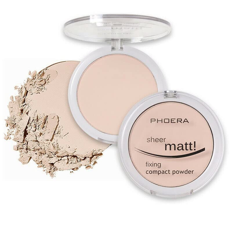 Phoera Sheer Matte Fixing Powder - Translucent 201 Compact Setting Powder
