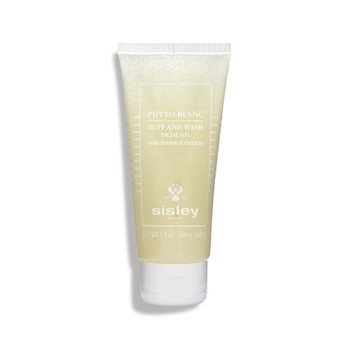 Sisley Paris Phyto-Blanc Buff and Wash Facial Gel - 100 mL Cleanser & Exfoliator for Radiant Skin